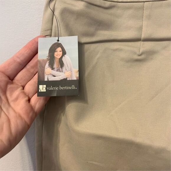Valerie Bertinelli Women's A-Line Short Skirt Size 2 Beige NWT dead stock - Picture 6 of 8